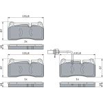 Bremsbelagsatz, Scheibenbremse 0 986 494 956 Bremsbelagsatz, Scheibenbremse 0 986 494 956