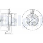 Delphi BG2720 Bremsscheibe Delphi BG2720 Bremsscheibe