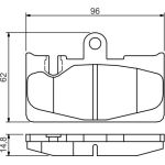 BOSCH 0 986 495 139 Bremsbelagsatz, Scheibenbremse