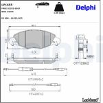 Delphi LP1655 Bremsbelagsatz, Scheibenbremse