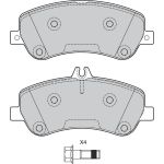 Valeo 601389 Bremsbelagsatz, Scheibenbremse Valeo 601389 Bremsbelagsatz, Scheibenbremse