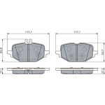 Bremsbelagsatz, Scheibenbremse 0 986 460 163 Bremsbelagsatz, Scheibenbremse 0 986 460 163