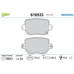 Valeo 610533 Bremsbelagsatz, Scheibenbremse E-PERFORMANCE Valeo 610533 Bremsbelagsatz, Scheibenbremse E-PERFORMANCE