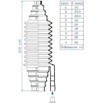 Faltenbalgsatz, Lenkung 84278 Faltenbalgsatz, Lenkung 84278