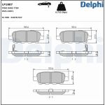 Delphi LP1807 Bremsbelagsatz, Scheibenbremse Delphi LP1807 Bremsbelagsatz, Scheibenbremse