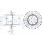 Delphi BG3430C Bremsscheibe Delphi BG3430C Bremsscheibe