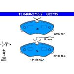 ATE 13.0460-2735.2 Bremsbelagsatz, Scheibenbremse ATE 13.0460-2735.2 Bremsbelagsatz, Scheibenbremse