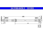 Bremsschlauch 24.5169-0439.3