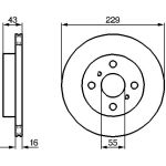 Bremsscheibe 0 986 478 491 Bremsscheibe 0 986 478 491