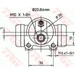 TRW BWF254 Radbremszylinder TRW BWF254 Radbremszylinder
