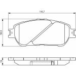 BOSCH 0 986 495 160 Bremsbelagsatz, Scheibenbremse BOSCH 0 986 495 160 Bremsbelagsatz, Scheibenbremse