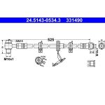 Bremsschlauch 24.5143-0534.3 Bremsschlauch 24.5143-0534.3