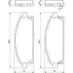 BOSCH 0 986 424 715 Bremsbelagsatz, Scheibenbremse BOSCH 0 986 424 715 Bremsbelagsatz, Scheibenbremse