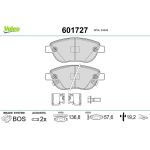 Valeo 601727 Bremsbelagsatz, Scheibenbremse