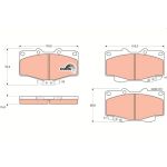 Bremsbelagsatz, Scheibenbremse GDB797 Bremsbelagsatz, Scheibenbremse GDB797