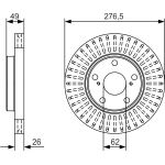 Bremsscheibe 0 986 479 A62 Bremsscheibe 0 986 479 A62