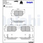 Delphi LP2105 Bremsbelagsatz, Scheibenbremse Delphi LP2105 Bremsbelagsatz, Scheibenbremse
