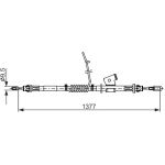 BOSCH 1 987 482 672 Seilzug, Feststellbremse BOSCH 1 987 482 672 Seilzug, Feststellbremse