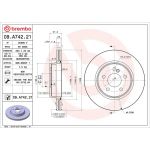 Brembo 09.A742.21 Bremsscheibe PRIME LINE - UV Coated Brembo 09.A742.21 Bremsscheibe PRIME LINE - UV Coated
