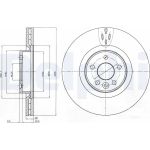 Delphi BG9077 Bremsscheibe