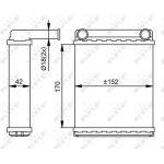 NRF 54306 Wärmetauscher, Innenraumheizung NRF 54306 Wärmetauscher, Innenraumheizung