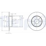 Delphi BG2313 Bremsscheibe Delphi BG2313 Bremsscheibe