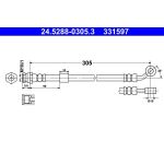 ATE 24.5288-0305.3 Bremsschlauch ATE 24.5288-0305.3 Bremsschlauch