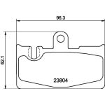 Bremsbelagsatz, Scheibenbremse 8DB 355 011-661 Bremsbelagsatz, Scheibenbremse 8DB 355 011-661