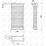 Wärmetauscher, Innenraumheizung 58608 Wärmetauscher, Innenraumheizung 58608