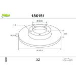 Bremsscheibe 186151 Bremsscheibe 186151