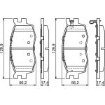 BOSCH 0 986 494 139 Bremsbelagsatz, Scheibenbremse