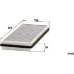 MANN-FILTER CUK 3840 Innenraumfilter, Aktivkohlefilter