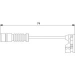 BOSCH 1 987 473 008 Warnkontakt, Bremsbelagverschleiß BOSCH 1 987 473 008 Warnkontakt, Bremsbelagverschleiß