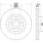 Bremsscheibe 8DD 355 115-591 Bremsscheibe 8DD 355 115-591
