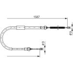 BOSCH 1 987 477 965 Seilzug, Feststellbremse