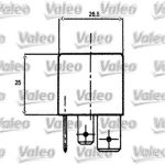 Valeo 643827 Relais, Arbeitsstrom Valeo 643827 Relais, Arbeitsstrom