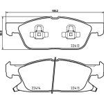 Bremsbelagsatz, Scheibenbremse 8DB 355 024-981