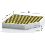 MANN-FILTER FP 2641 Innenraumfilter FreciousPlus Aktivkohlefilter mit Polyphenol, antibakteriell, Feinstaubfilter (PM 2.5)