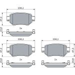 Bremsbelagsatz, Scheibenbremse 0 986 460 010 Bremsbelagsatz, Scheibenbremse 0 986 460 010