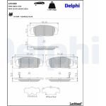 Delphi LP1559 Bremsbelagsatz, Scheibenbremse Delphi LP1559 Bremsbelagsatz, Scheibenbremse