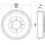 Bremstrommel 8DT 355 302-961