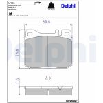 Delphi LP221 Bremsbelagsatz, Scheibenbremse Delphi LP221 Bremsbelagsatz, Scheibenbremse