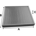 VALEO 715737 Innenraumfilter Partikelfilter, 254x224x36 mm, CLIMFILTER COMFORT