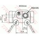 TRW BWF130 Radbremszylinder