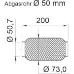 Flexrohr, Abgasanlage 460033 Flexrohr, Abgasanlage 460033