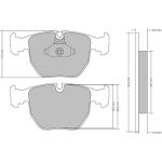 Metzger 1170238 Bremsbelagsatz, Scheibenbremse Metzger 1170238 Bremsbelagsatz, Scheibenbremse