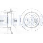 Delphi BG3662 Bremsscheibe Delphi BG3662 Bremsscheibe
