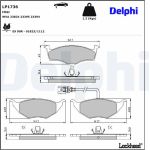 Delphi LP1736 Bremsbelagsatz, Scheibenbremse Delphi LP1736 Bremsbelagsatz, Scheibenbremse