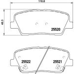 Bremsbelagsatz, Scheibenbremse 8DB 355 020-101 Bremsbelagsatz, Scheibenbremse 8DB 355 020-101