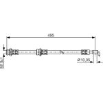 BOSCH 1 987 476 401 Bremsschlauch